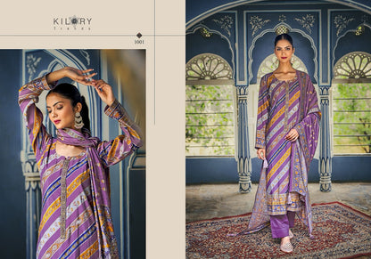 Humsafar Kilory Muslin Pant Style Suits