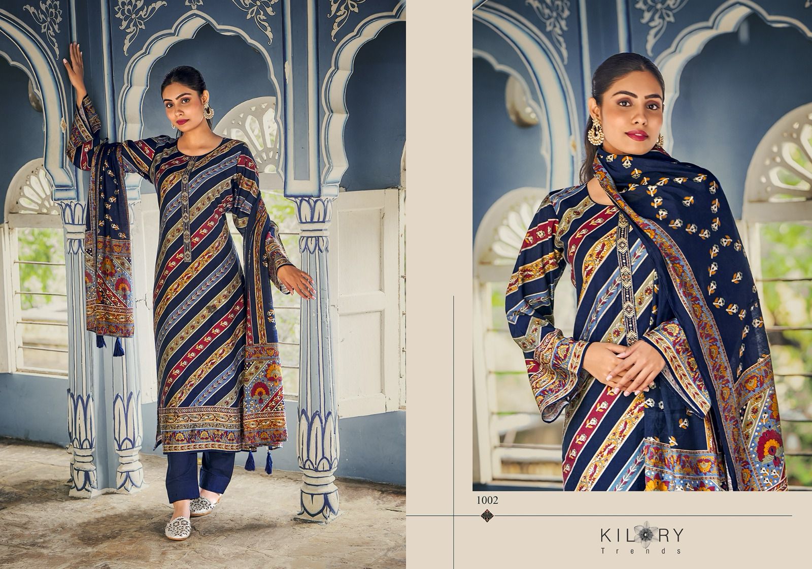 Humsafar Kilory Muslin Pant Style Suits