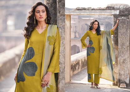 Husnara Omtex Silk Plazzo Style Suits