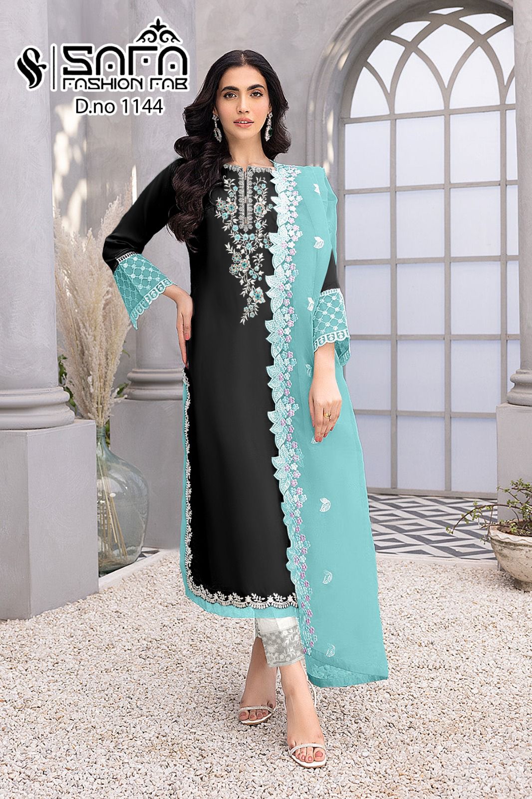 Sf 1144 Colours Safa Fashion Fab Georgette Pakistani Readymade Suits