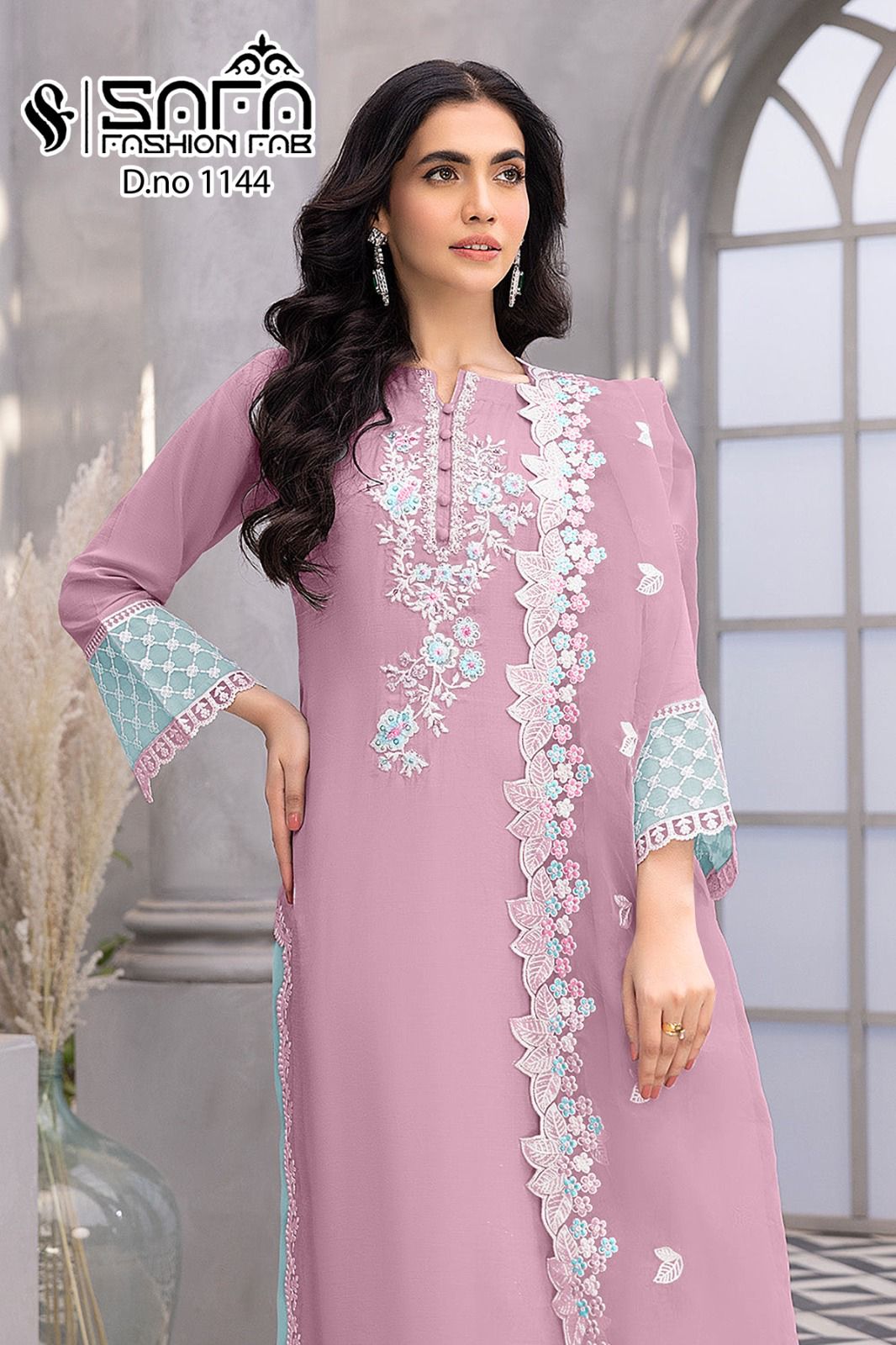 Sf 1144 Colours Safa Fashion Fab Georgette Pakistani Readymade Suits