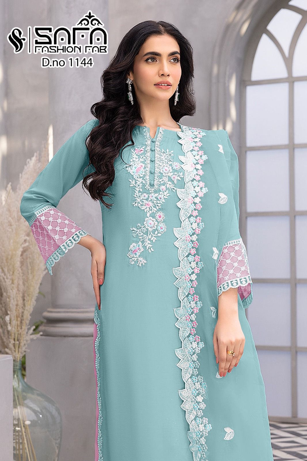 Sf 1144 Colours Safa Fashion Fab Georgette Pakistani Readymade Suits