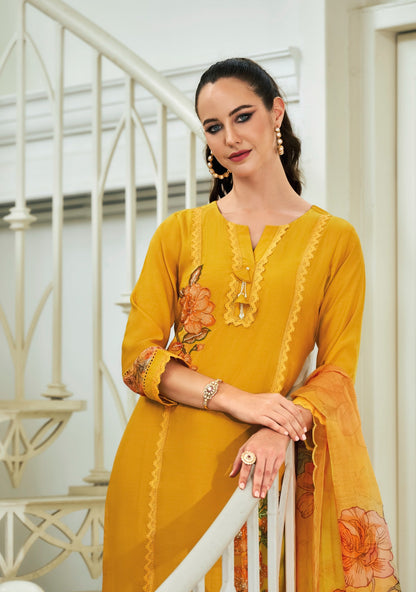 Ibadat Vol 2 Ladyleela Viscose Silk Readymade Pant Style Suits