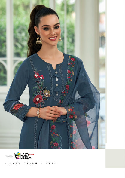 Ibadat Vol 2 Ladyleela Viscose Silk Readymade Pant Style Suits