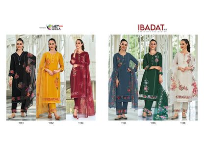 Ibadat Vol 2 Ladyleela Viscose Silk Readymade Pant Style Suits