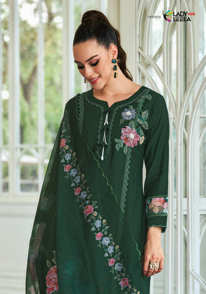 Ibadat Vol 2 Ladyleela Viscose Silk Readymade Pant Style Suits