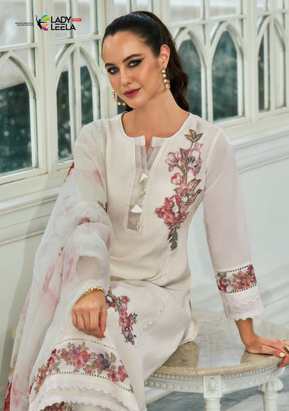 Ibadat Vol 2 Ladyleela Viscose Silk Readymade Pant Style Suits