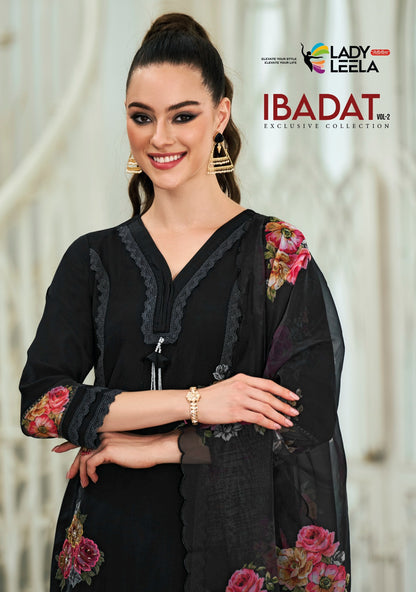 Ibadat Vol 2 Ladyleela Viscose Silk Readymade Pant Style Suits