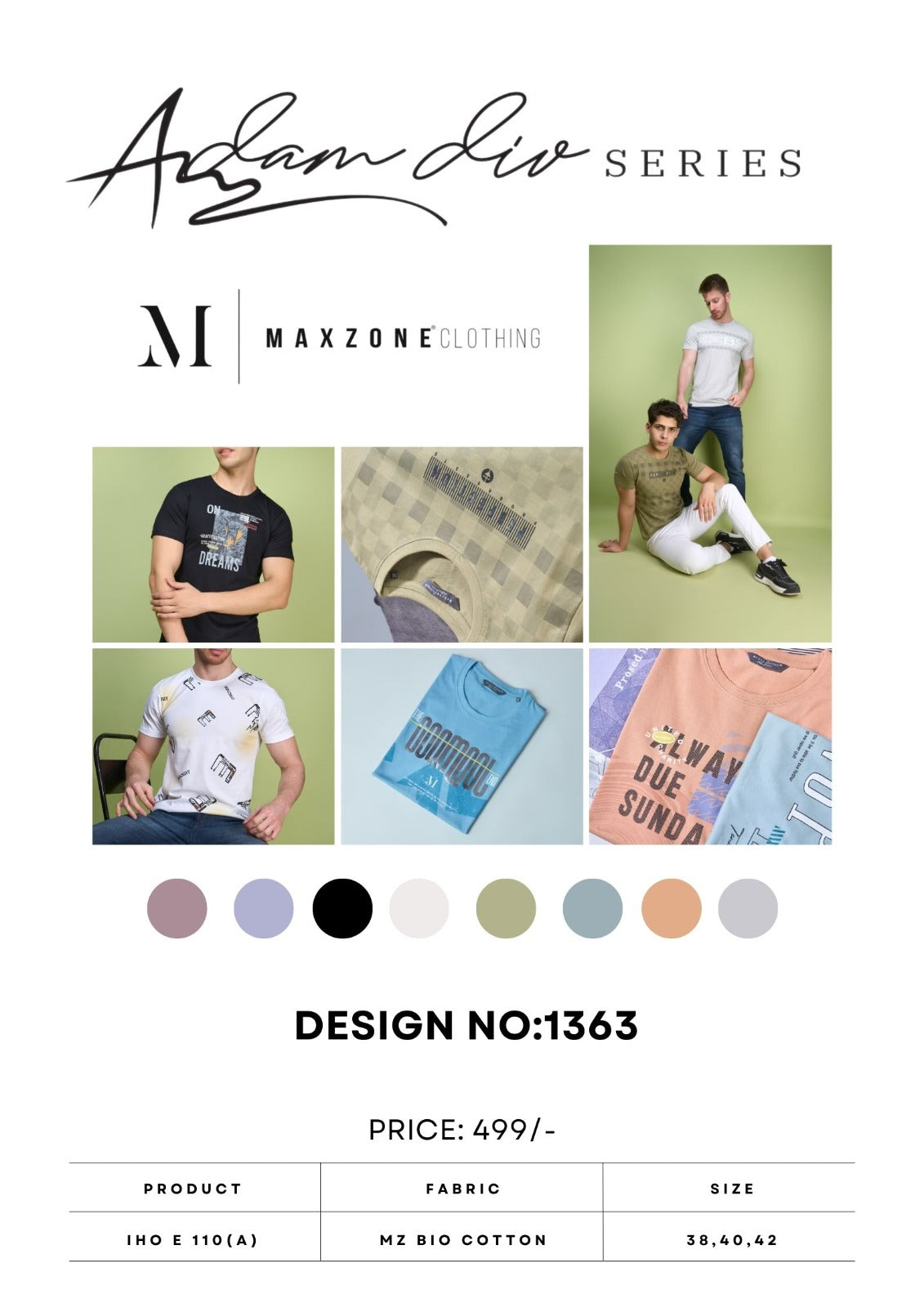 Iho E 110A Maxzone Clothing Mz Bio Cotton Mens Tshirts Kavya Style Plus