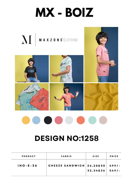 Iho E 36 Maxzone Clothing Cheeze Boys Tshirt