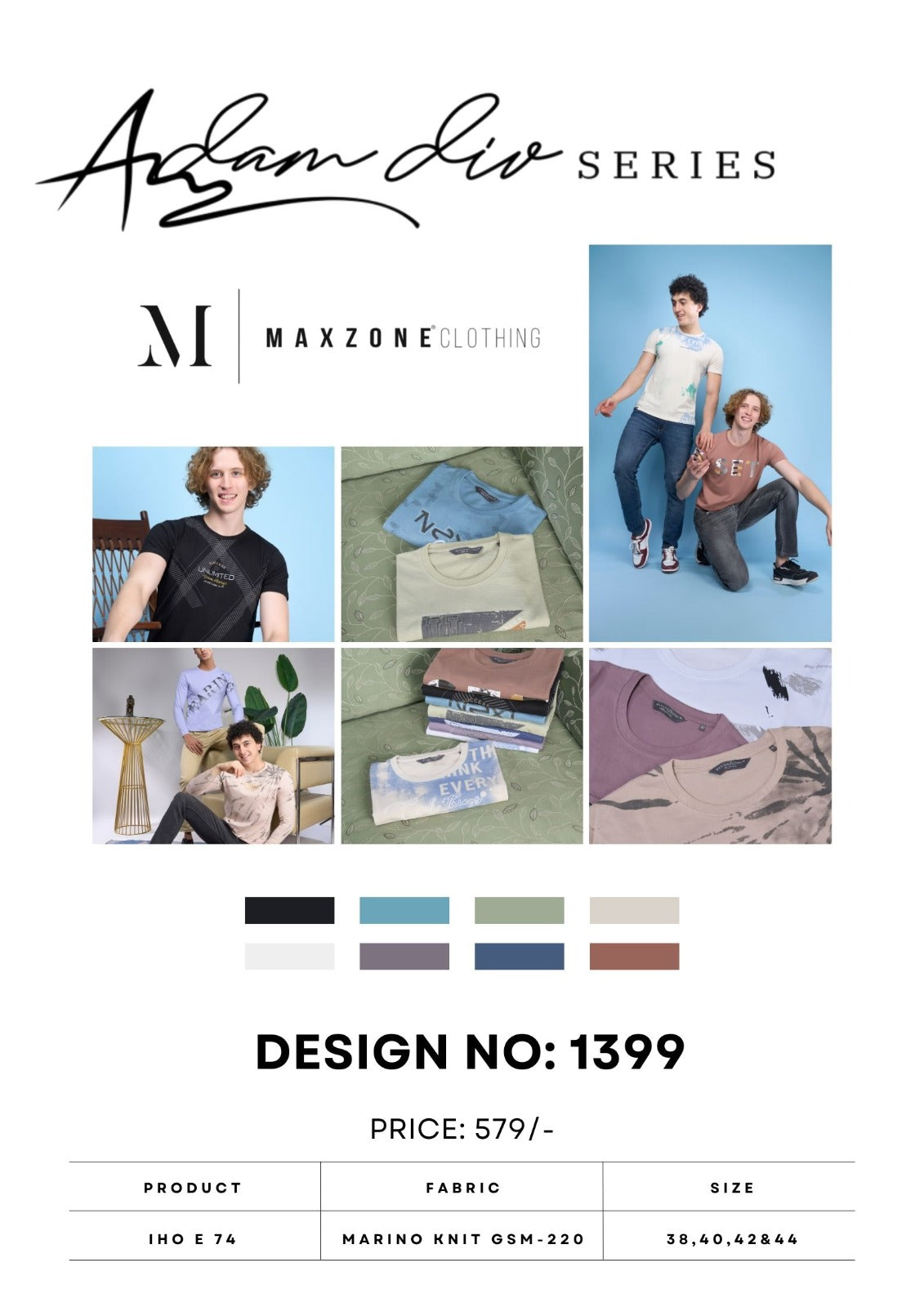 Iho E 74 Maxzone Clothing Knit Mens Tshirts