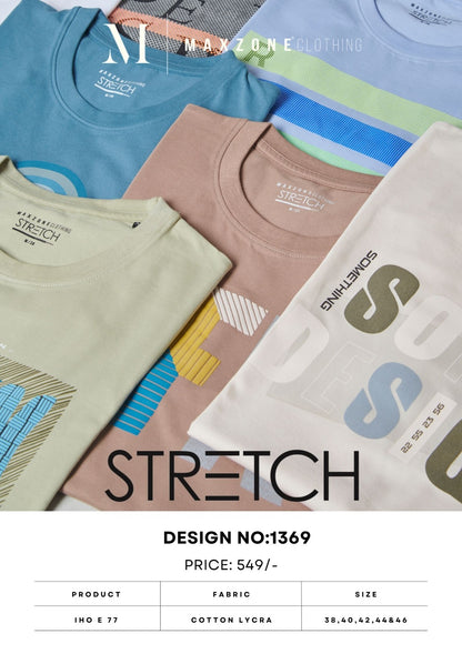 Iho E 77 Maxzone Clothing Cotton Lycra Mens Tshirts