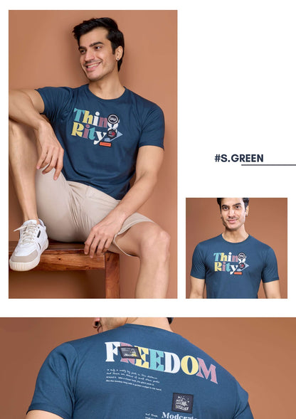 Iho E 84 Motiv 8 Jeans Cotton Mens Tshirts