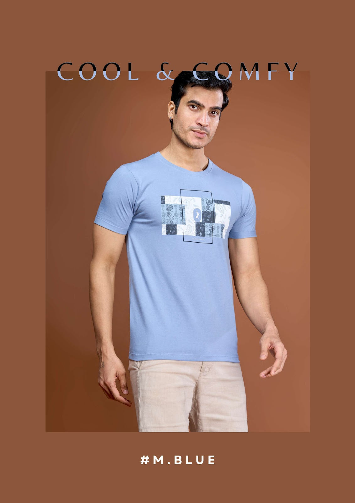 Iho E 84 Motiv 8 Jeans Cotton Mens Tshirts