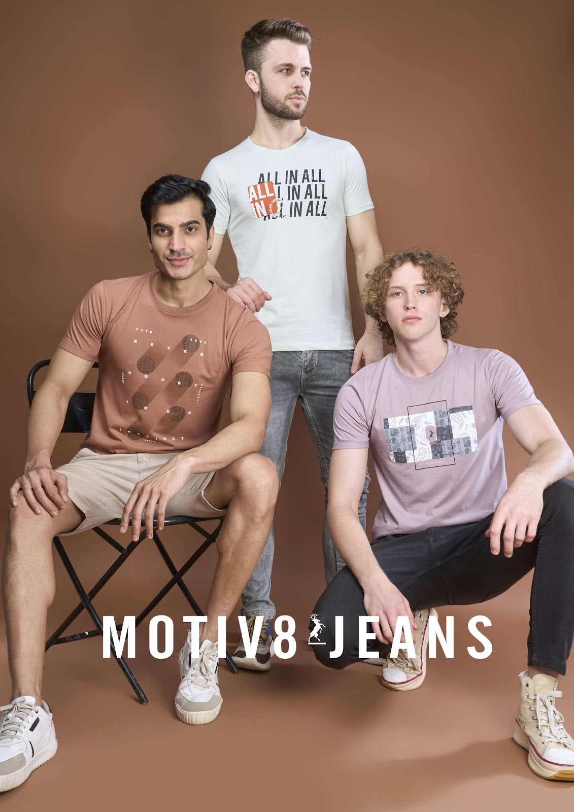 Iho E 84 Motiv 8 Jeans Cotton Mens Tshirts