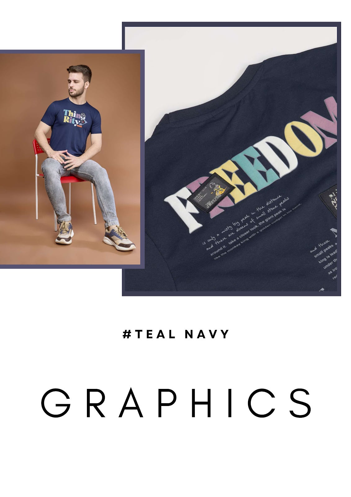 Iho E 84 Motiv 8 Jeans Cotton Mens Tshirts