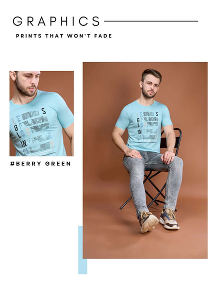 Iho E 84 Motiv 8 Jeans Cotton Mens Tshirts