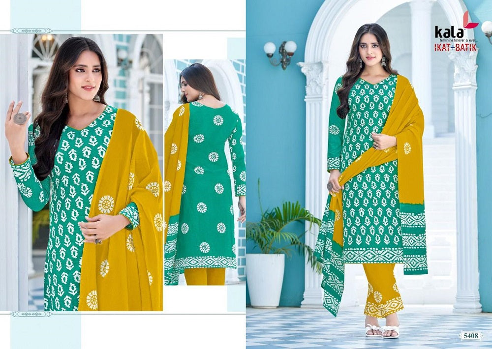 Ikat-Batik Vol 1 Kala Cotton Dress Material