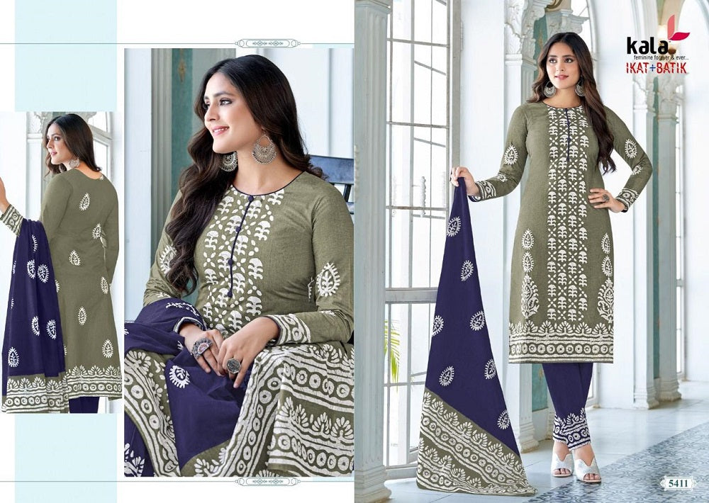 Ikat-Batik Vol 1 Kala Cotton Dress Material