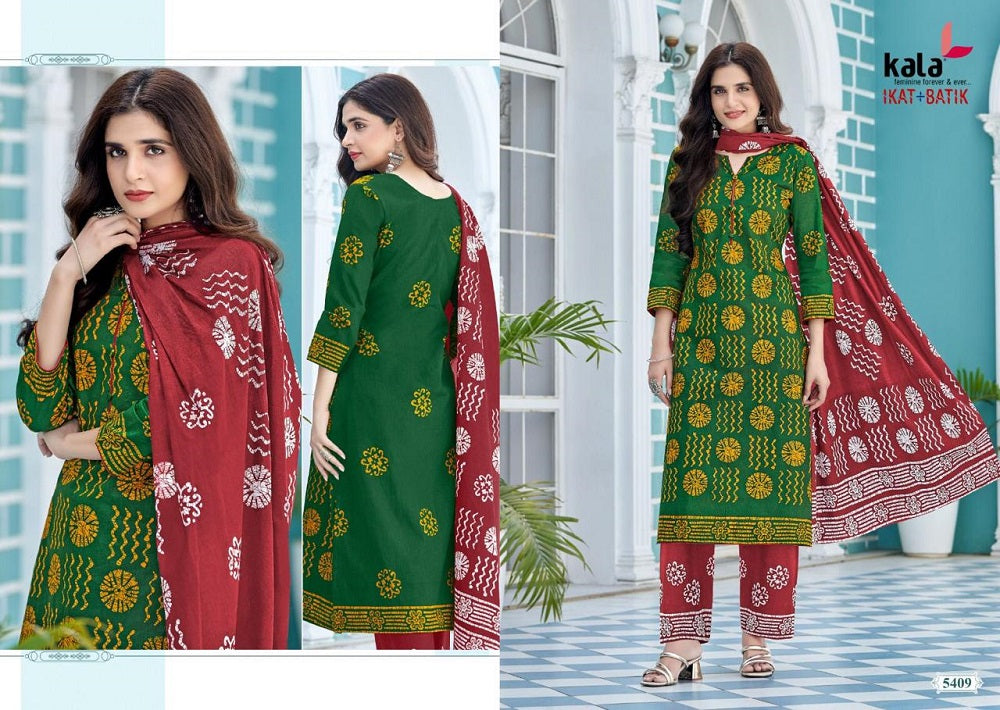 Ikat-Batik Vol 1 Kala Cotton Dress Material