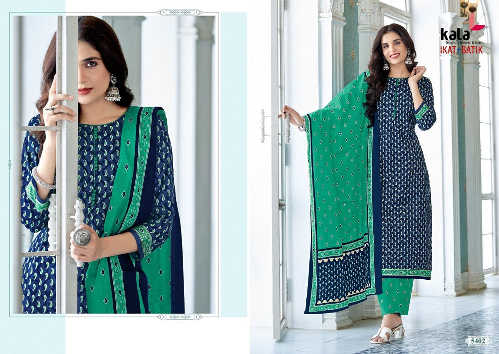 Ikat-Batik Vol 1 Kala Cotton Dress Material