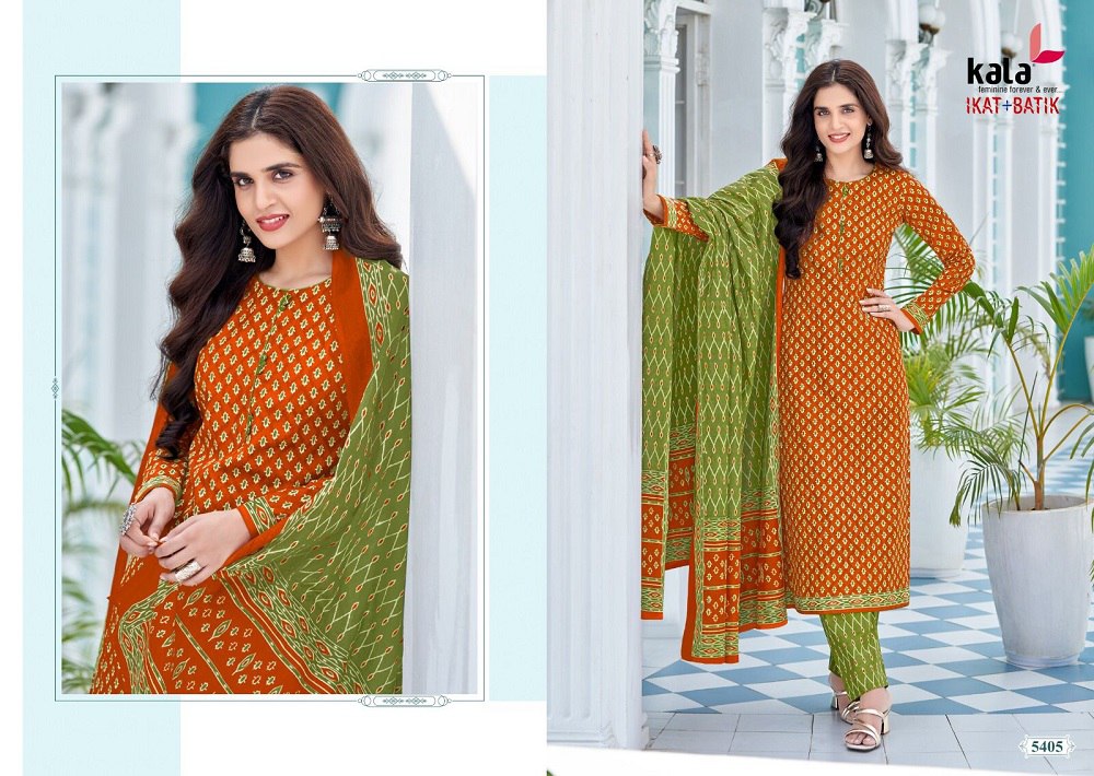 Ikat-Batik Vol 1 Kala Cotton Readymade Pant Style Suits
