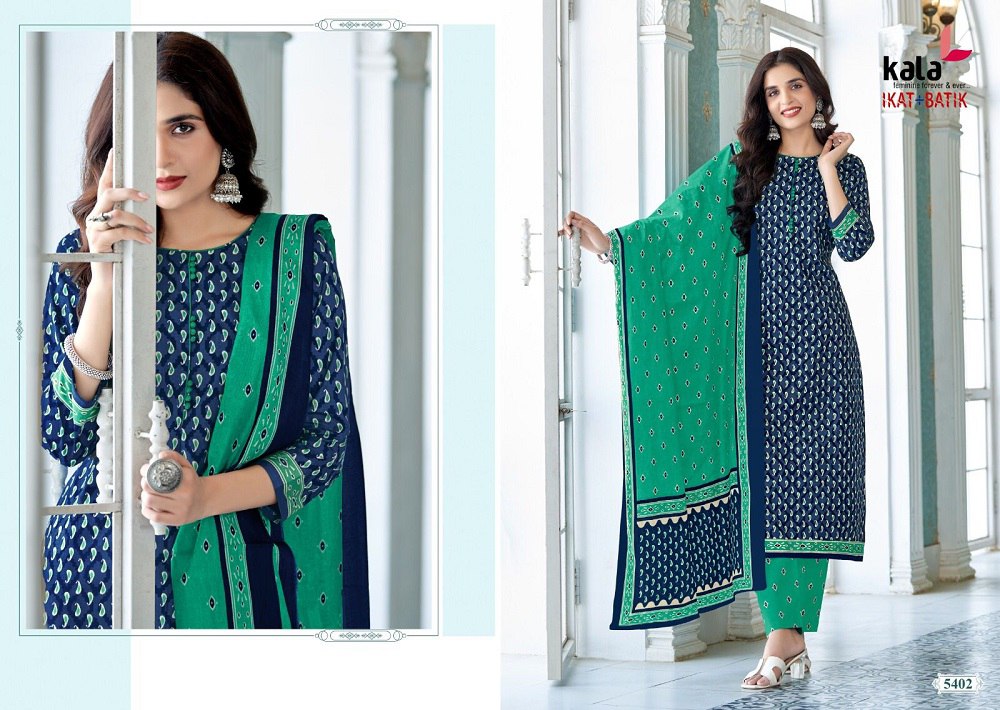 Ikat-Batik Vol 1 Kala Cotton Readymade Pant Style Suits