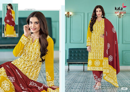 Ikat-Batik Vol 1 Kala Cotton Readymade Pant Style Suits