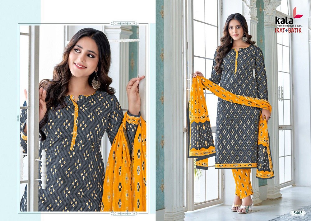 Ikat-Batik Vol 1 Kala Cotton Readymade Pant Style Suits