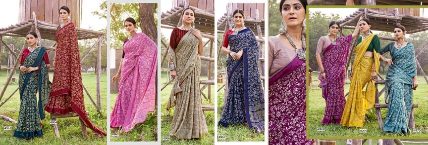 Imarti 5D Designer Cotton Silk Sarees