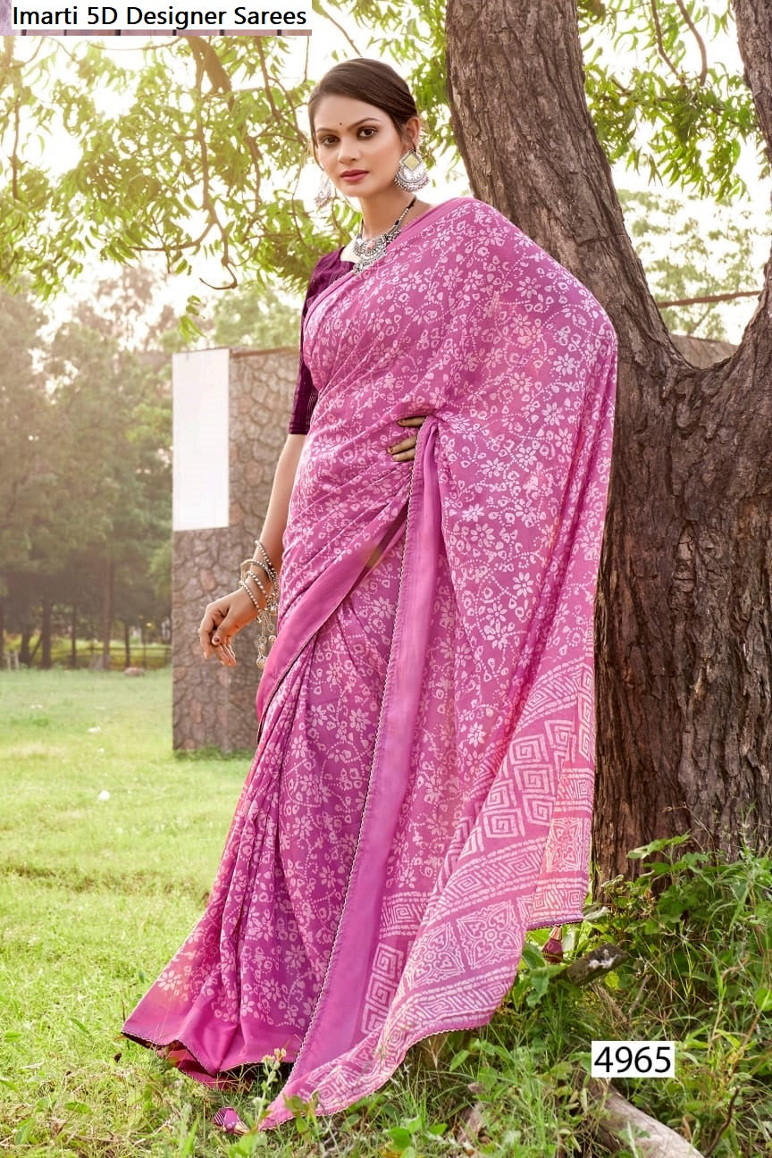Imarti 5D Designer Cotton Silk Sarees