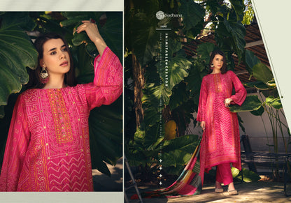 Inaayat Sadhana Muslin Silk Pant Style Suits