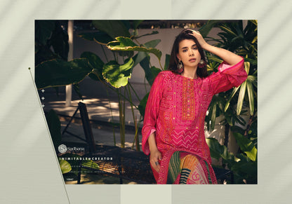 Inaayat Sadhana Muslin Silk Pant Style Suits
