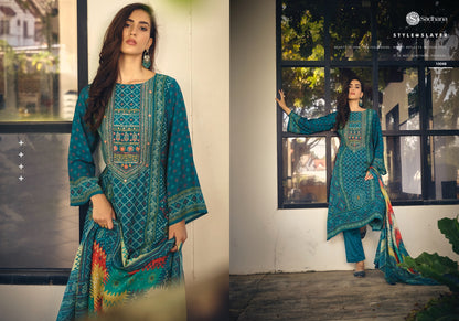 Inaayat Sadhana Muslin Silk Pant Style Suits