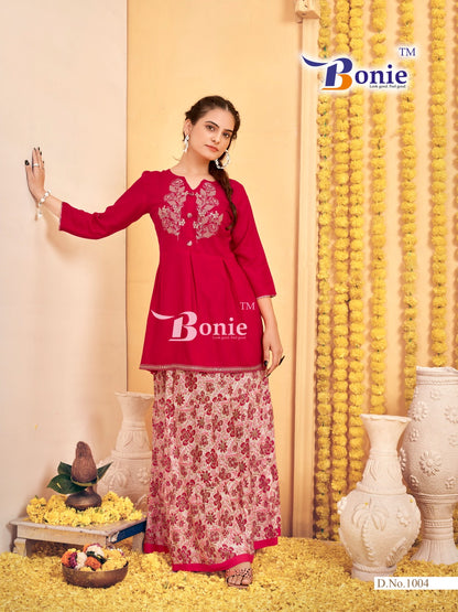 Inaya Bonie Rayon Readymade Skirt Style Suits
