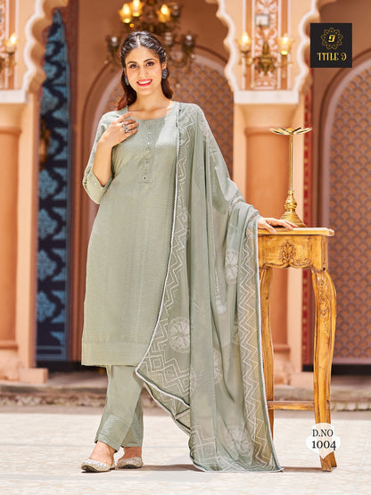 Inaya Title 9 Russian Silk Readymade Pant Style Suits