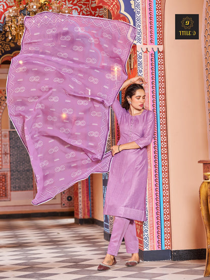 Inaya Title 9 Russian Silk Readymade Pant Style Suits