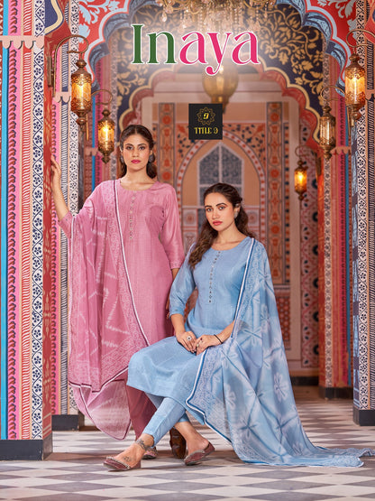 Inaya Title 9 Russian Silk Readymade Pant Style Suits