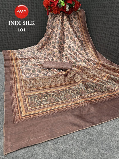 Indi Silk Apple Sarees