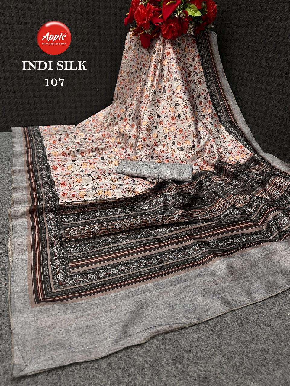 Indi Silk Apple Sarees