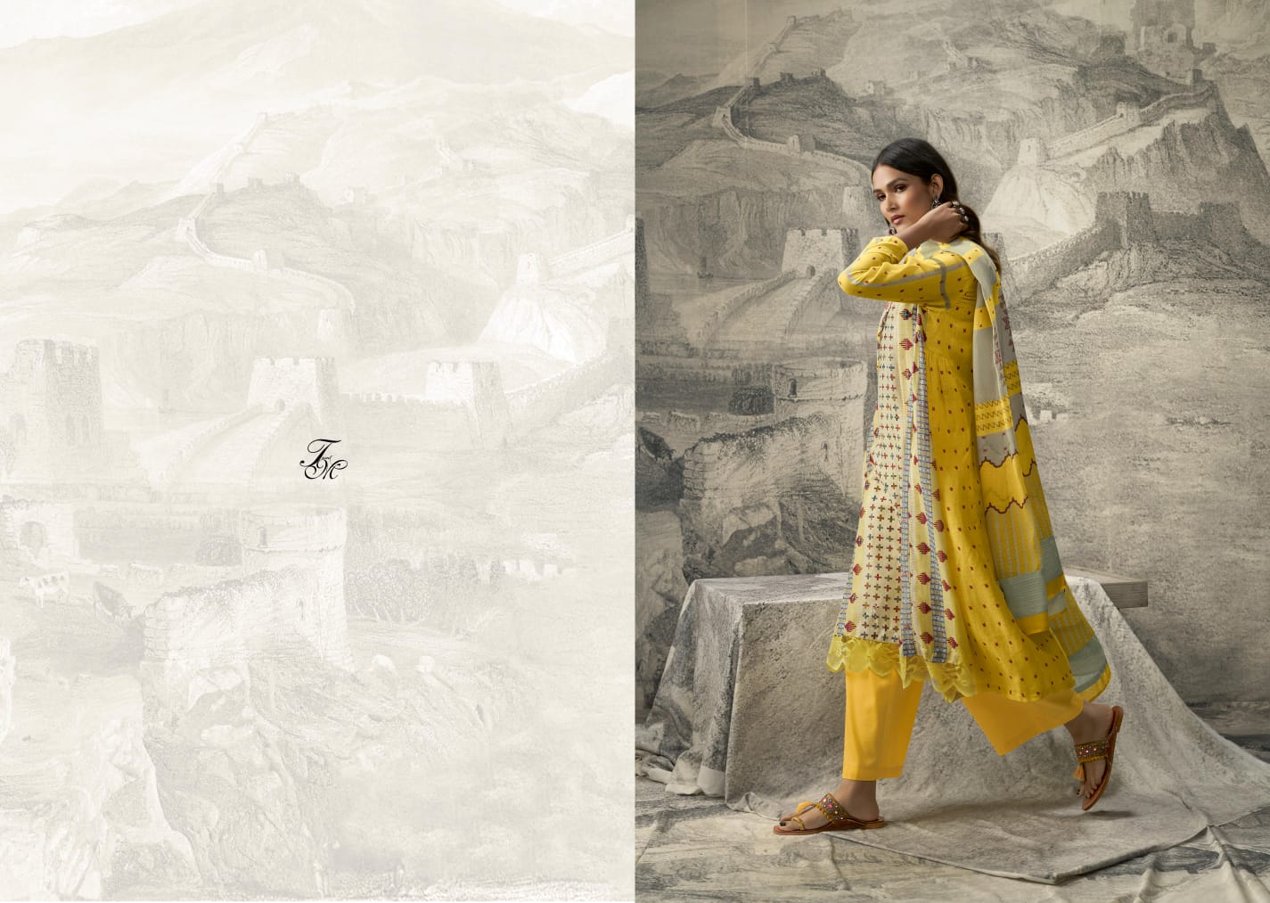 Indian Heritage Tm Linen Pant Style Suits