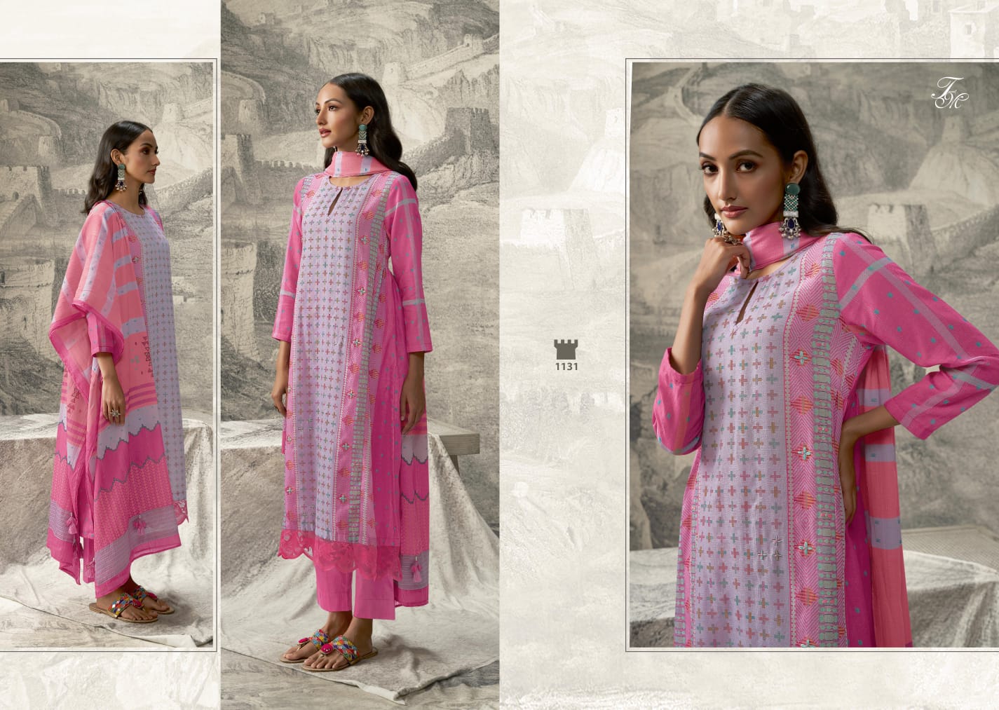 Indian Heritage Tm Linen Pant Style Suits