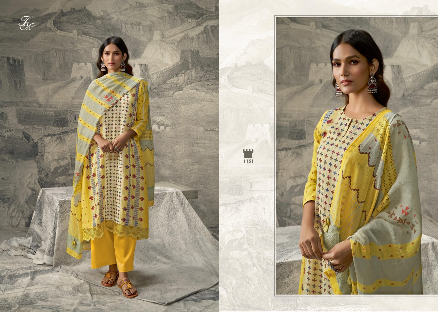 Indian Heritage Tm Linen Pant Style Suits