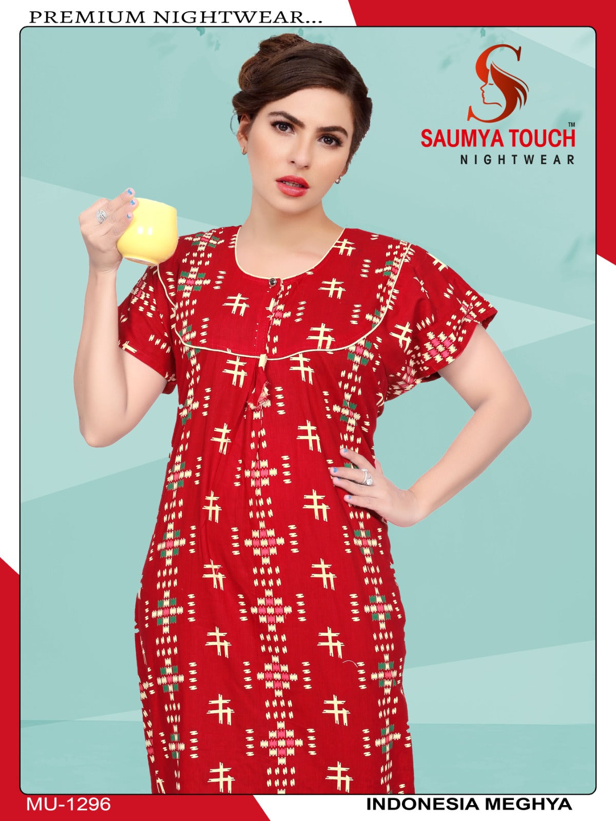 Indonesia-1301 Saumya Touch Night Gowns