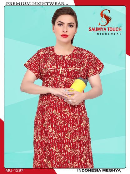 Indonesia-1301 Saumya Touch Night Gowns