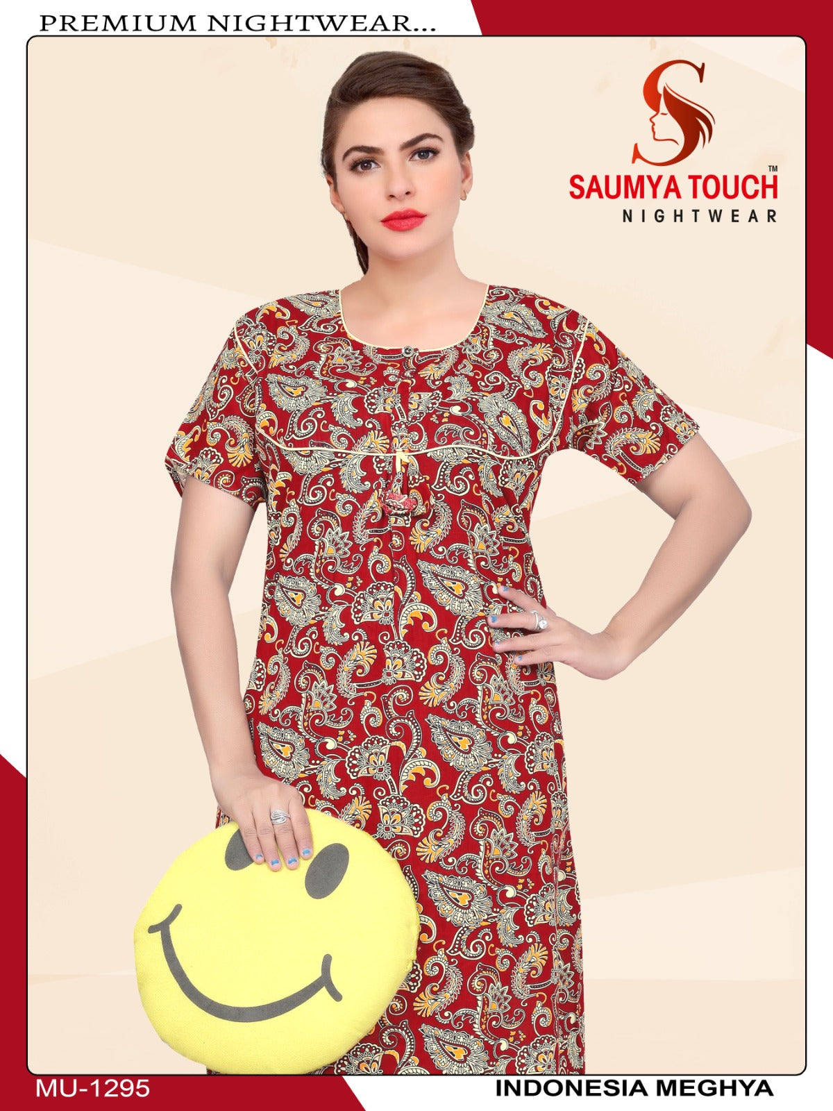 Indonesia-2301 Saumya Touch Night Gowns