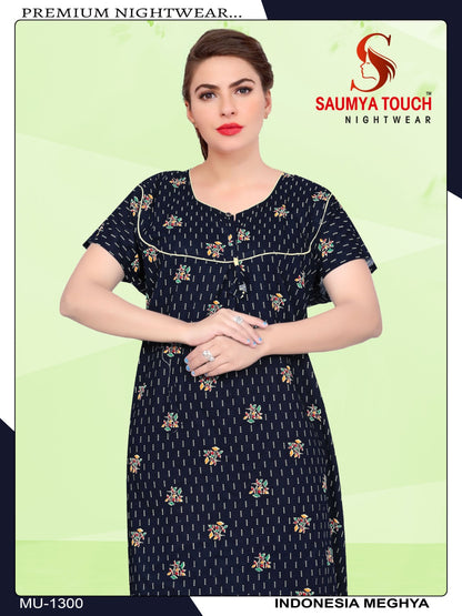 Indonesia-2301 Saumya Touch Night Gowns