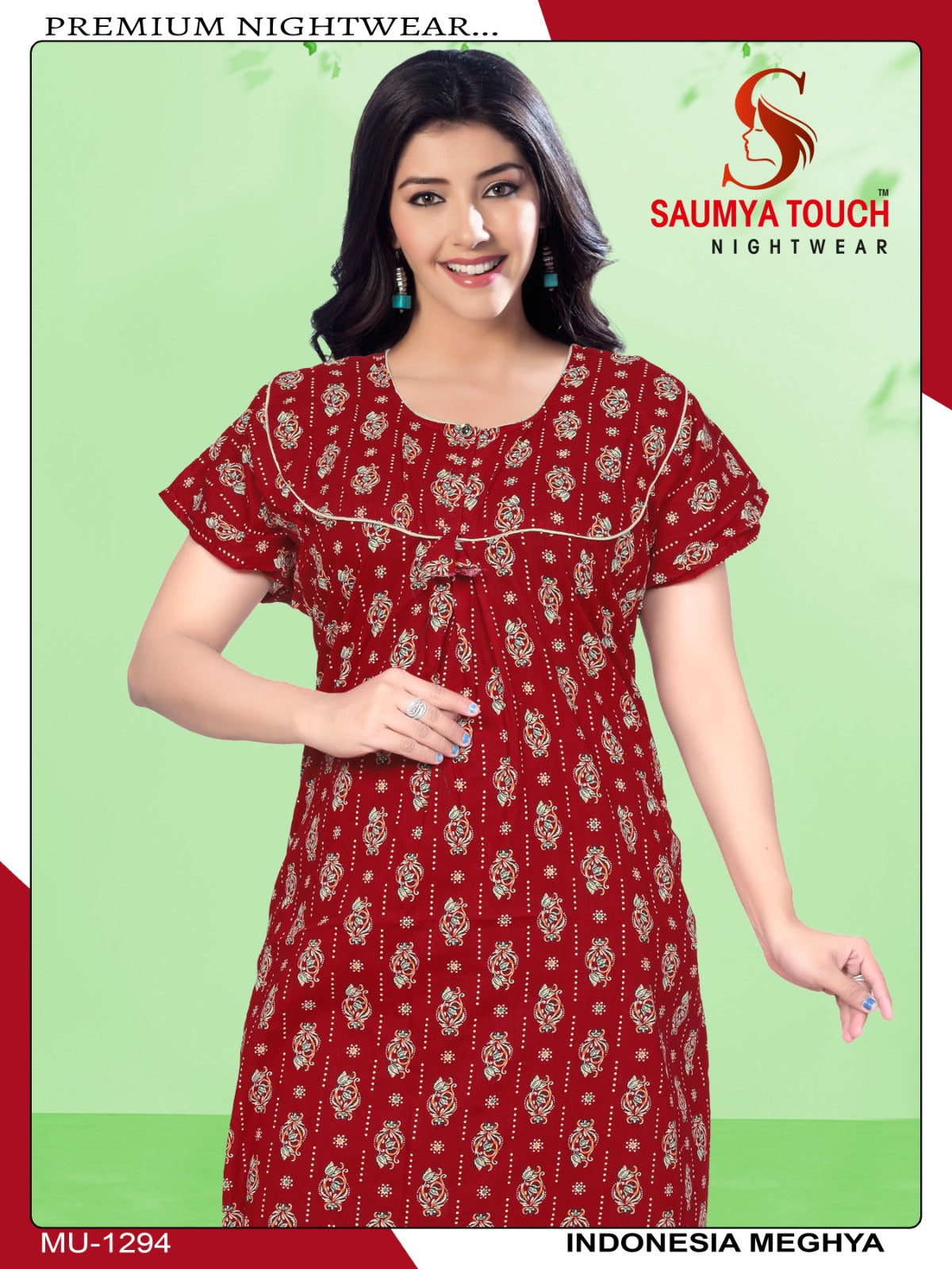 Indonesia-2301 Saumya Touch Night Gowns