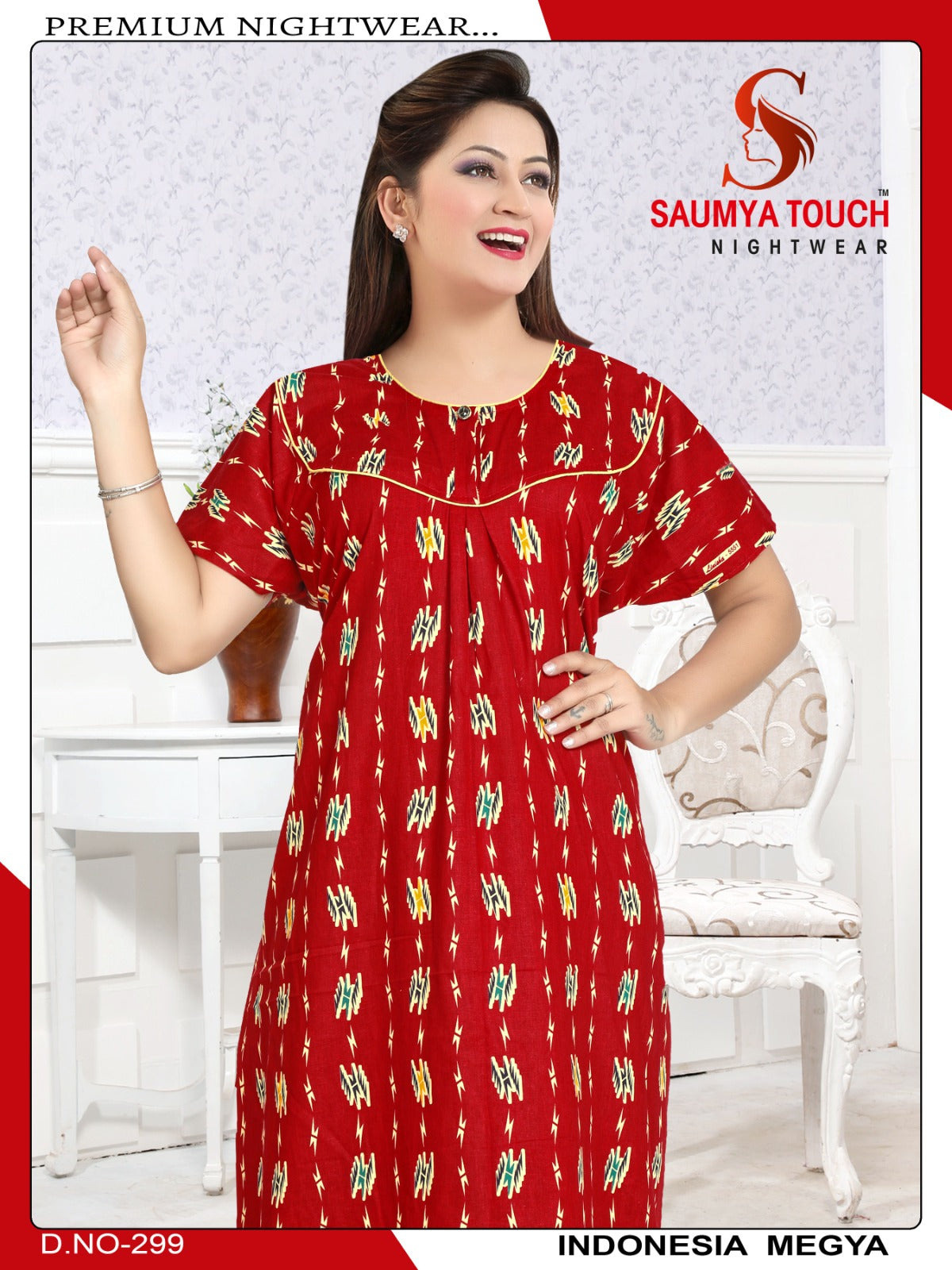 Indonesia-2912 Saumya Touch Night Gowns