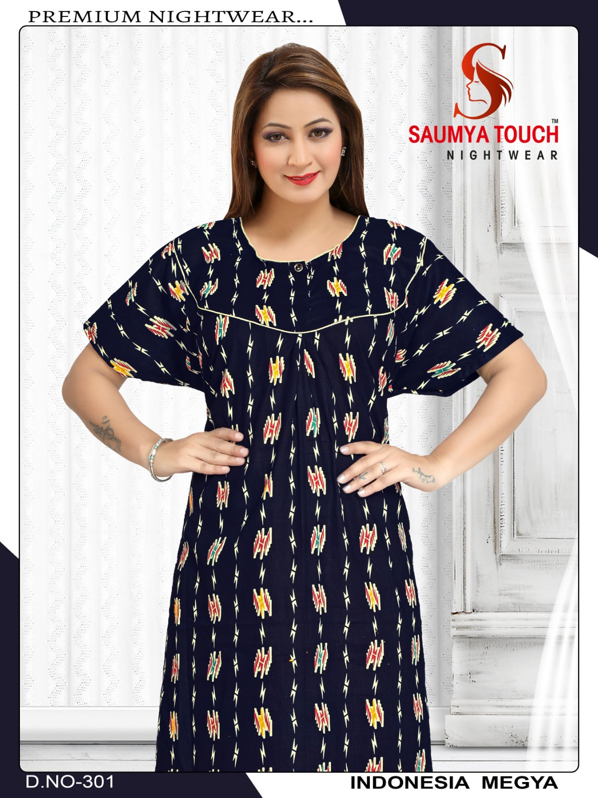 Indonesia-2912 Saumya Touch Night Gowns
